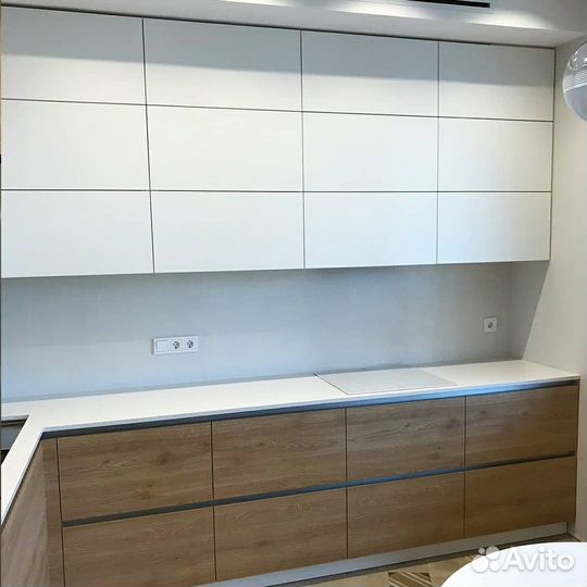 Кухня под потолок из мдф на заказ в Новопушкино