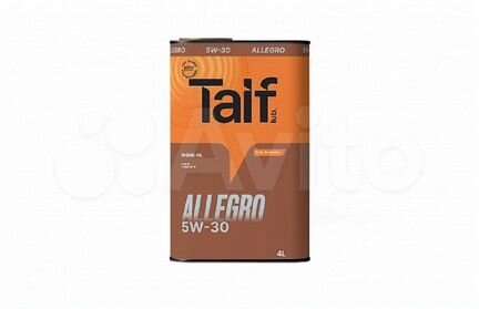 Моторное масло синтетика Taif Allegro 5W-30 - 4л