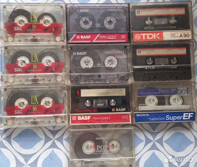 Аудиокассеты basf, SKC,TDK, Soni