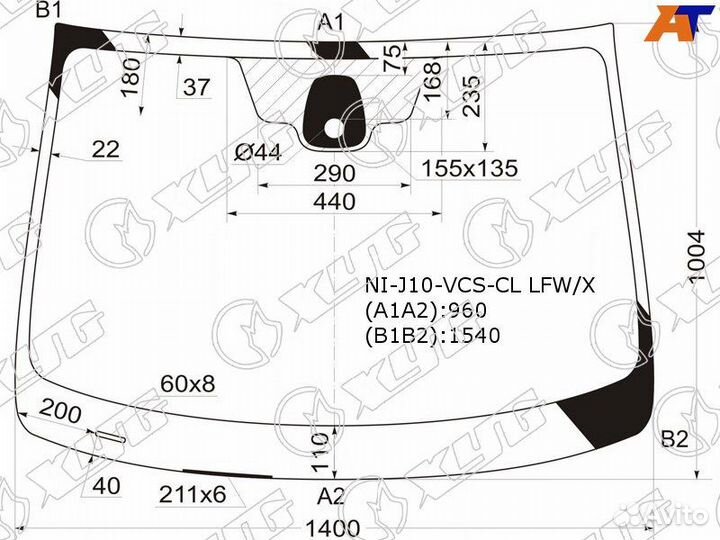 Лобовое стекло XYG NIJ10vcscl lfwx