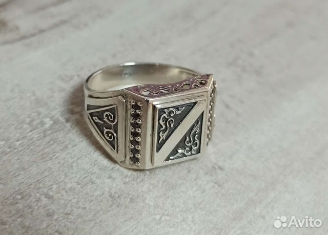 Мужская печатка серебро