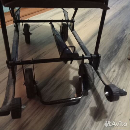 Детские санки коляска с колесами