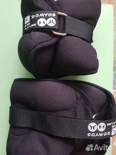 Утяжелители для ног и рук по 2 кг (2 шт.)