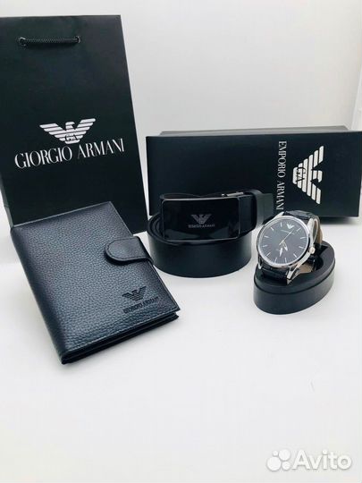 Часы, ремень, портмоне Giorgio Armani, Lacoste