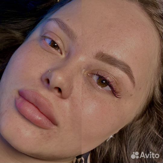 Наращивание ресниц в салоне/брови/ресницы