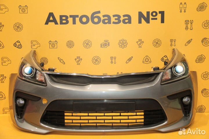 Передний бампер в цвет Kia Rio 4 2017 - 2020