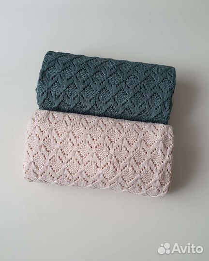 Ажурные вязаные пледы для малышей