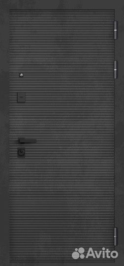 Дверь входная металлическая с зеркалом