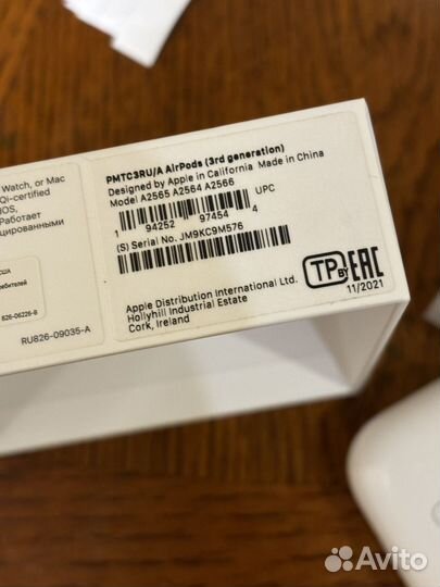 Наушники apple airpods 3