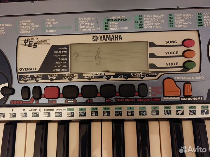 Синтезатор yamaha midi psr 140