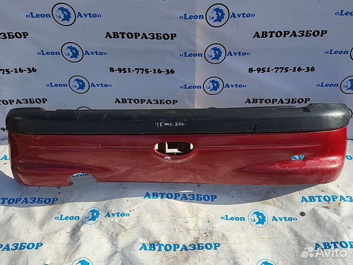 Бампер задний Peugeot 206 хетчбэк