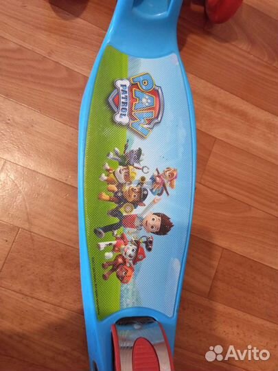 Самокат детский трехколесный светящиеся колеса