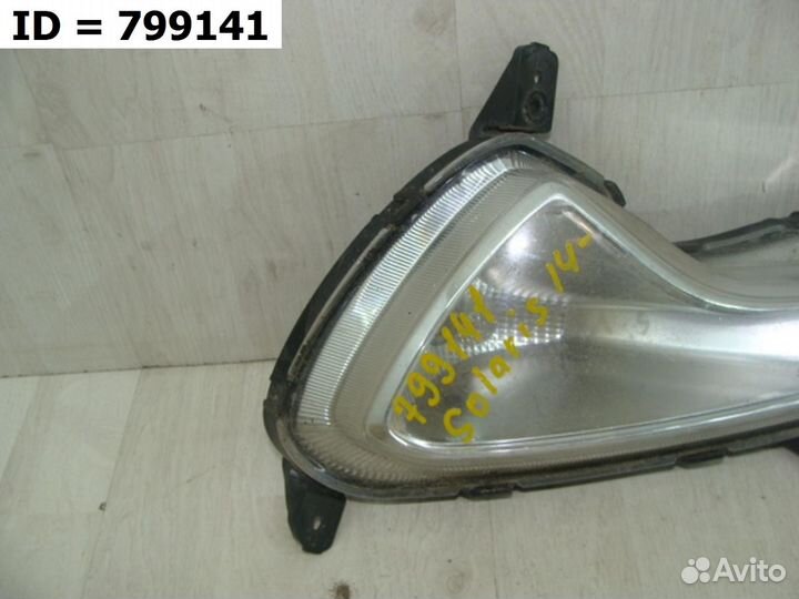 Птф передняя левая Hyundai Solaris