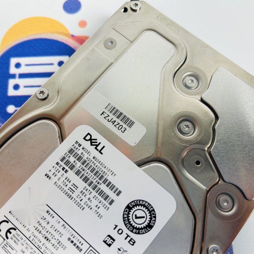 [HDEPK40DAB51] Жесткий Диск Sas Dell 10tb 3,5" Mg06sca10tey Hdepk40dab51