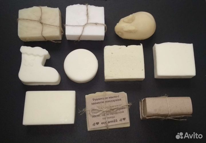 Натуральное мыло кокосовое хозяйственное,туалетное