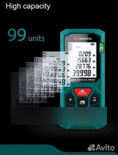 Лазерный дальномер,рулетка Inkersi KE40,40M,измери