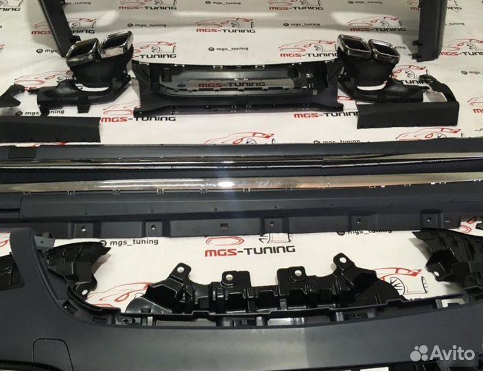 Обвес с порогами Mercedes S-class w222 S63