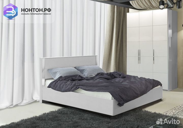 Спальный гарнитур Наоми белый глянец