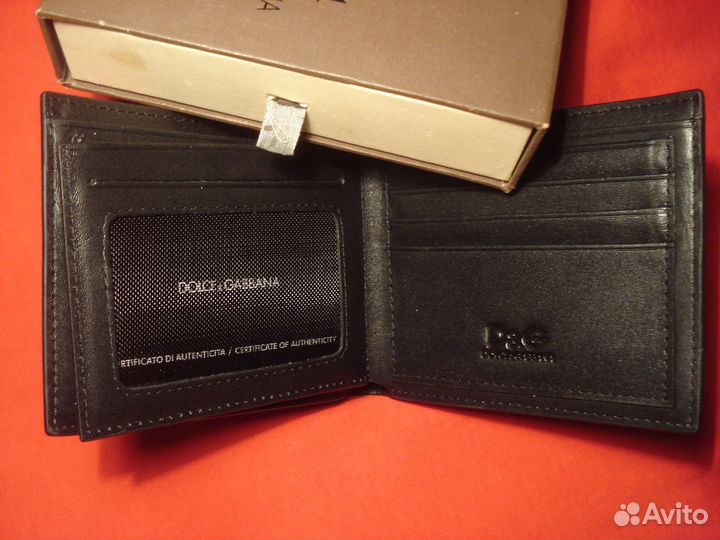 Портмоне Dolce Gabbana Италия Новый Мужской Черный