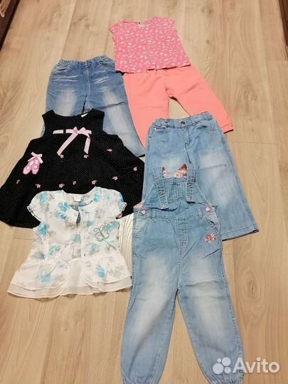 Вещи пакетом на девочку 92 98