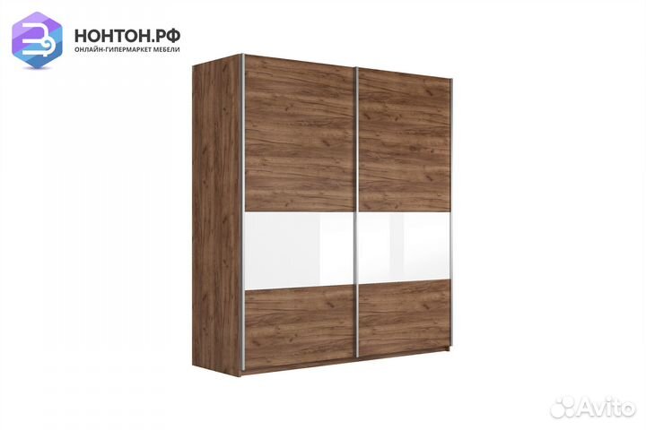 Шкаф-купе 2-х створчатый широкий Прайм дуб табачны