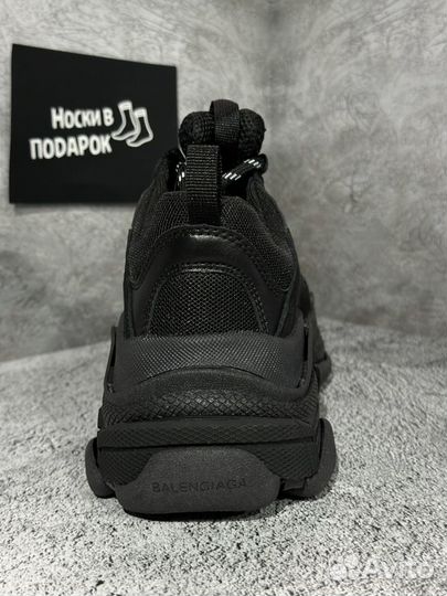 Женские кроссовки Balenciaga Triple S Black new