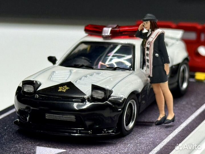 Модель Mazda RX-7 Police Time Micro 1:64