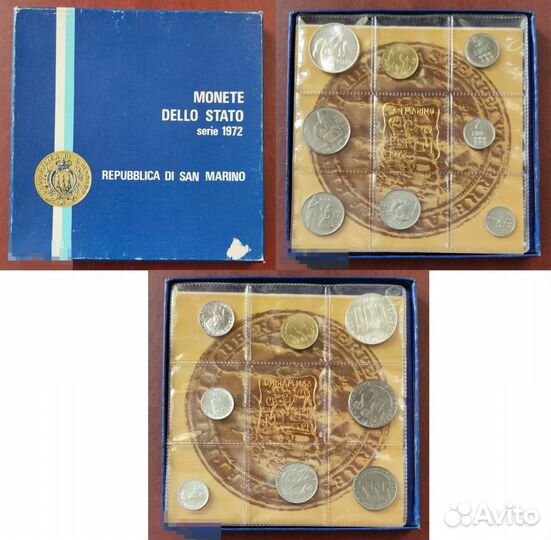 Наборы монет Сан-Марино -Португалия -Ватикан