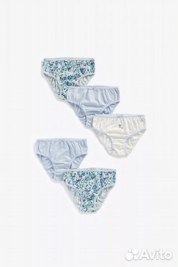 Трусы 5 шт. Mothercare для девочки, 110 см (5 лет)