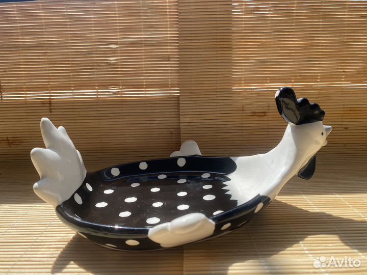 Набор тарелок фарфор курочки сервировка