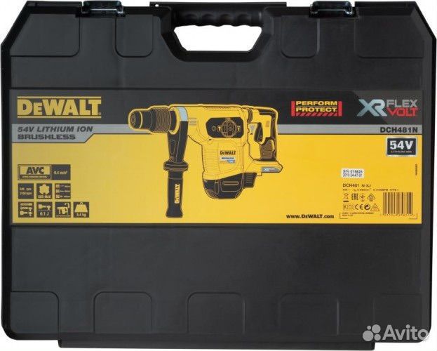 Аккумуляторный перфоратор SDS-max dewalt DCH481N