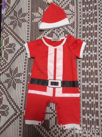 Новогодний костюм деда мороза 80