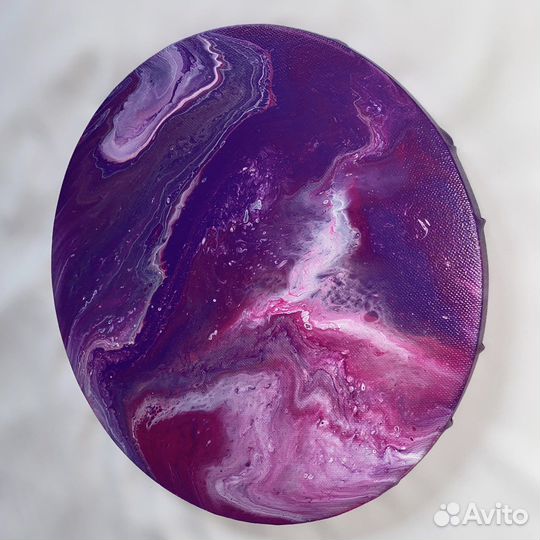 Интерьерная картина в технике Fluid art