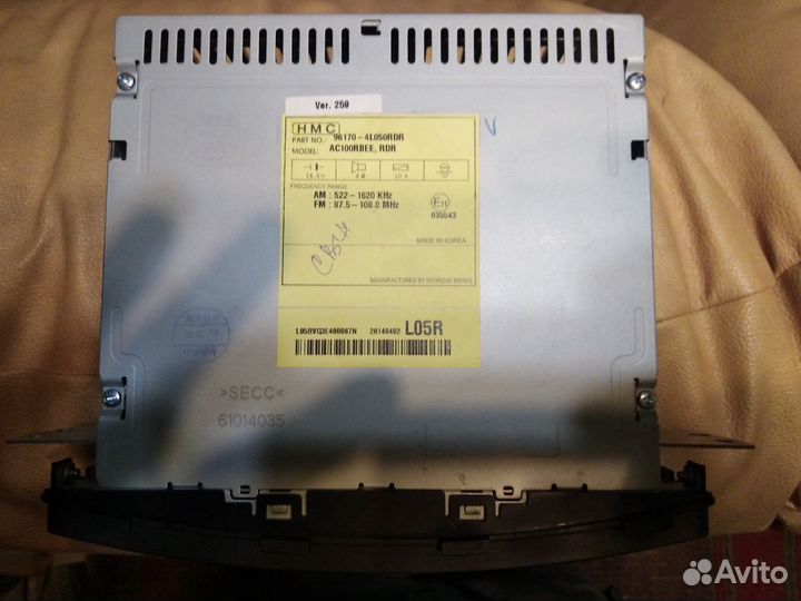 Автомагнитола солярис штатная