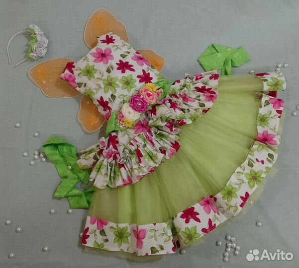 Костюм весны, бабочки