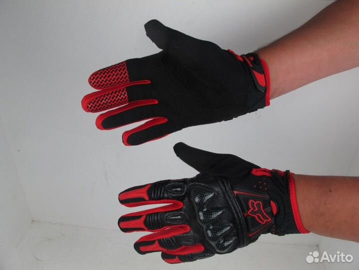 Перчатки кроссовые fox racing bomber black/red r