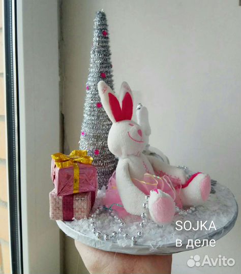 Зимняя новогодняя поделка в школу в сад