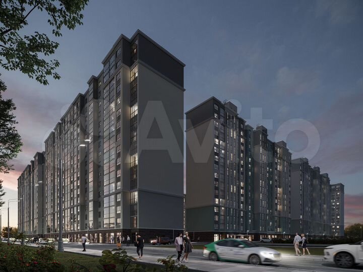 1-к. квартира, 46,3 м², 12/17 эт.