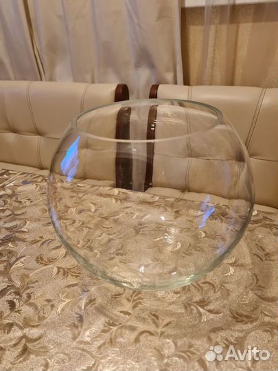 Аквариумы круглые стеклянные новые на 5 и 7 л