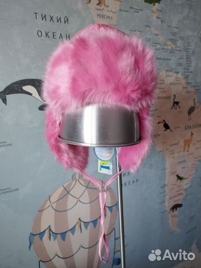 Шапка ушанка зимняя для девочки