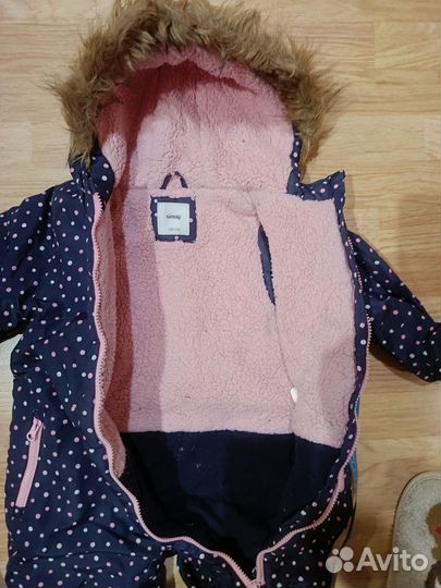 Зимний комбинезон для девочки 104
