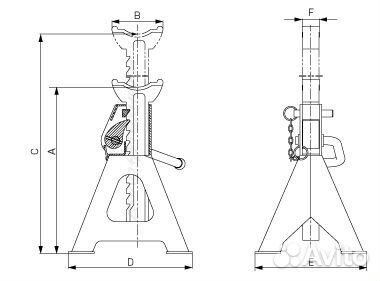 Дело Техники 900302 Подставки страховочные 2т. 2шт
