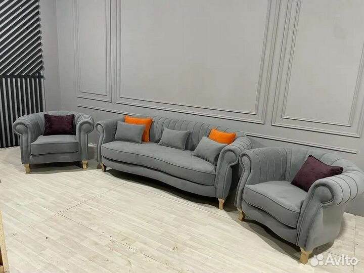 Диван и 2 кресла