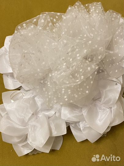 Бант праздничный на резинке/заколке