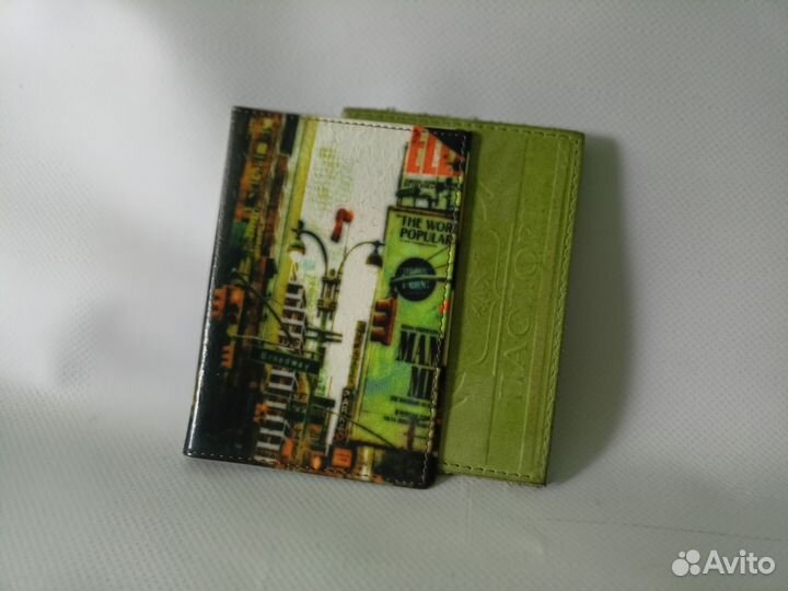 Обложка на паспорт натуральная кожа