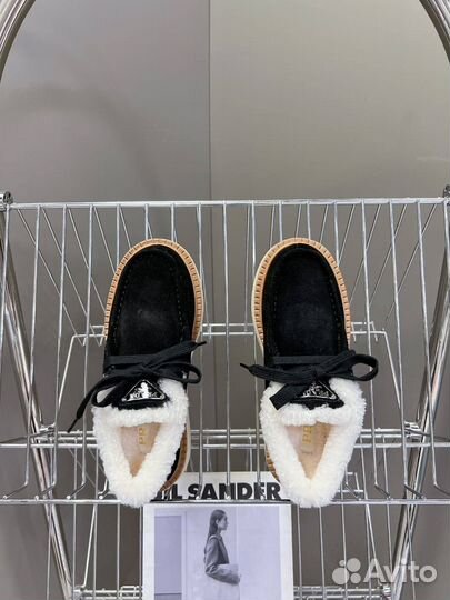 Ботинки женские зимние на меху Prada 36-41