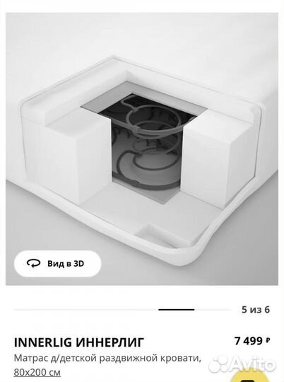 Детская кровать IKEA minnen