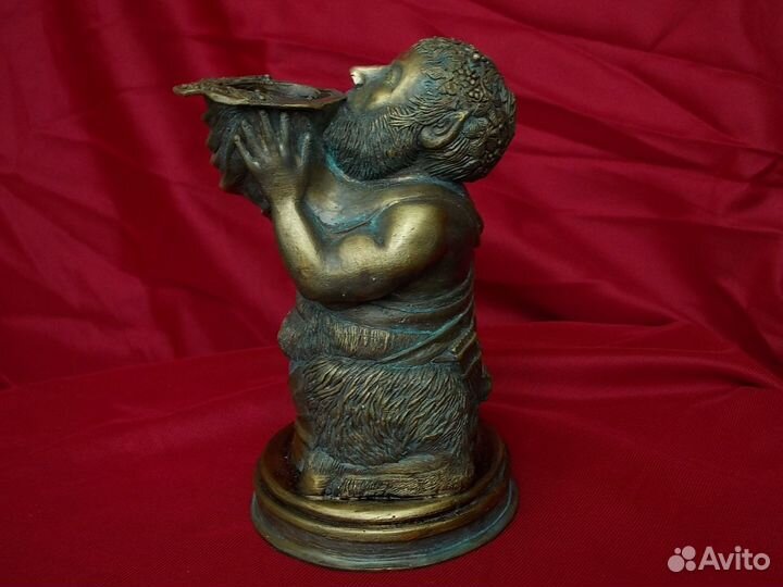 Подсвечник фавн сатир бронза