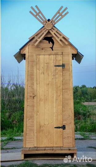 Уличный туалет деревянный JWL458