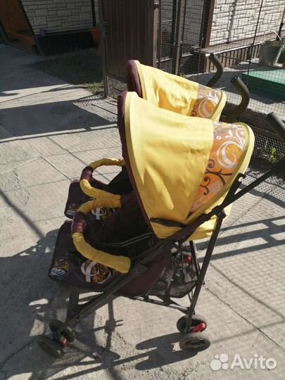 Коляска трость для двойни